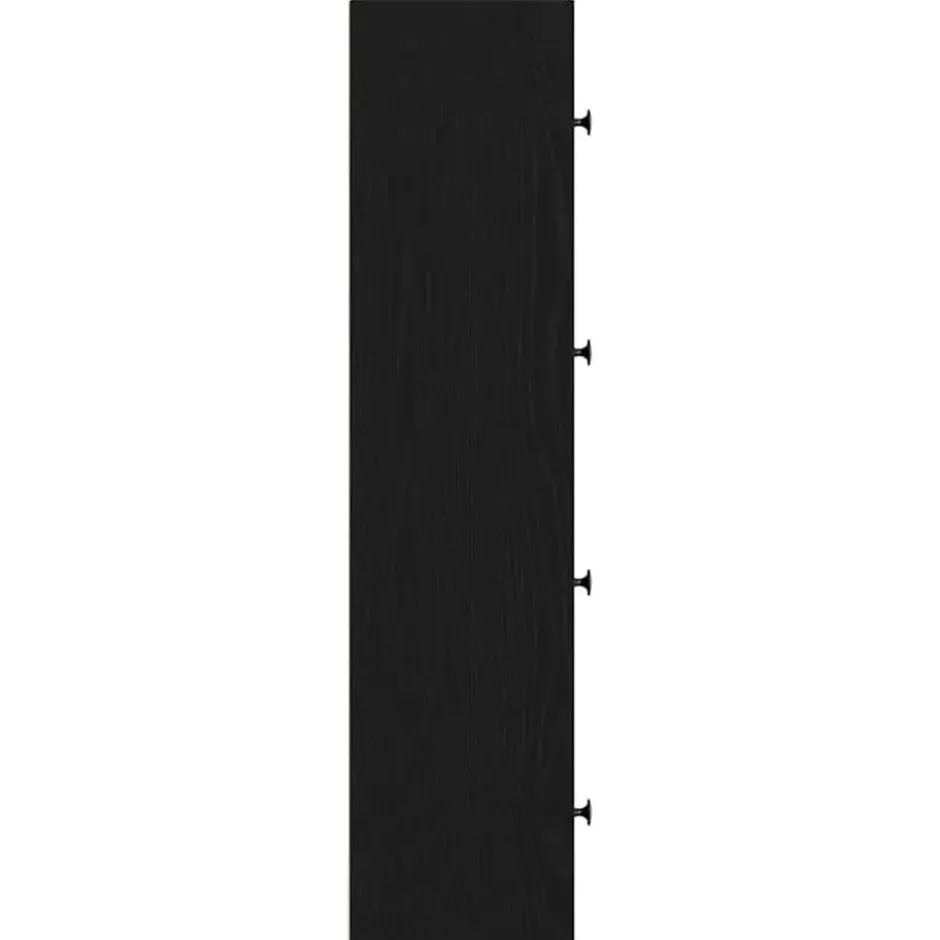 vidaXL - Boekenkast met 4 deuren voor woonkamers - Zwart - Hout - 40x24x102 cm