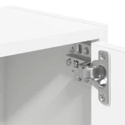 vidaXL - Boekenkast met 4 deuren voor woonkamers - Wit - Hout - 40x24x102 cm