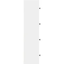 vidaXL - Boekenkast met 4 deuren voor woonkamers - Wit - Hout - 40x24x102 cm