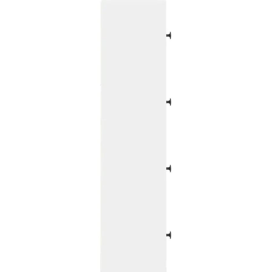 vidaXL - Boekenkast met 4 deuren voor woonkamers - Wit - Hout - 40x24x102 cm