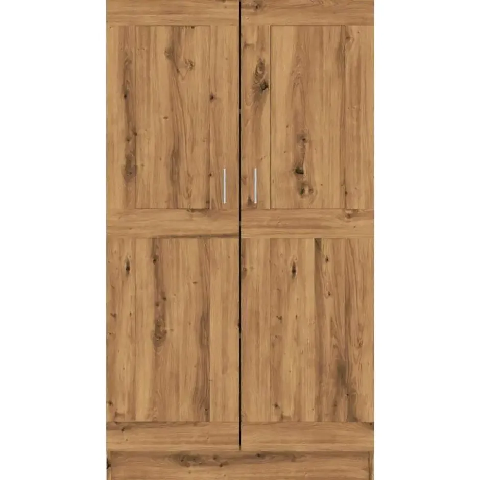 vidaXL - Boekenkast met schappen en 2 deuren - Artisan eiken - 82.5x30.5x150 cm