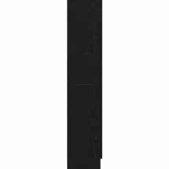 vidaXL - Boekenkast met schappen en 2 deuren - Zwart eiken - 82.5x30.5x150 cm