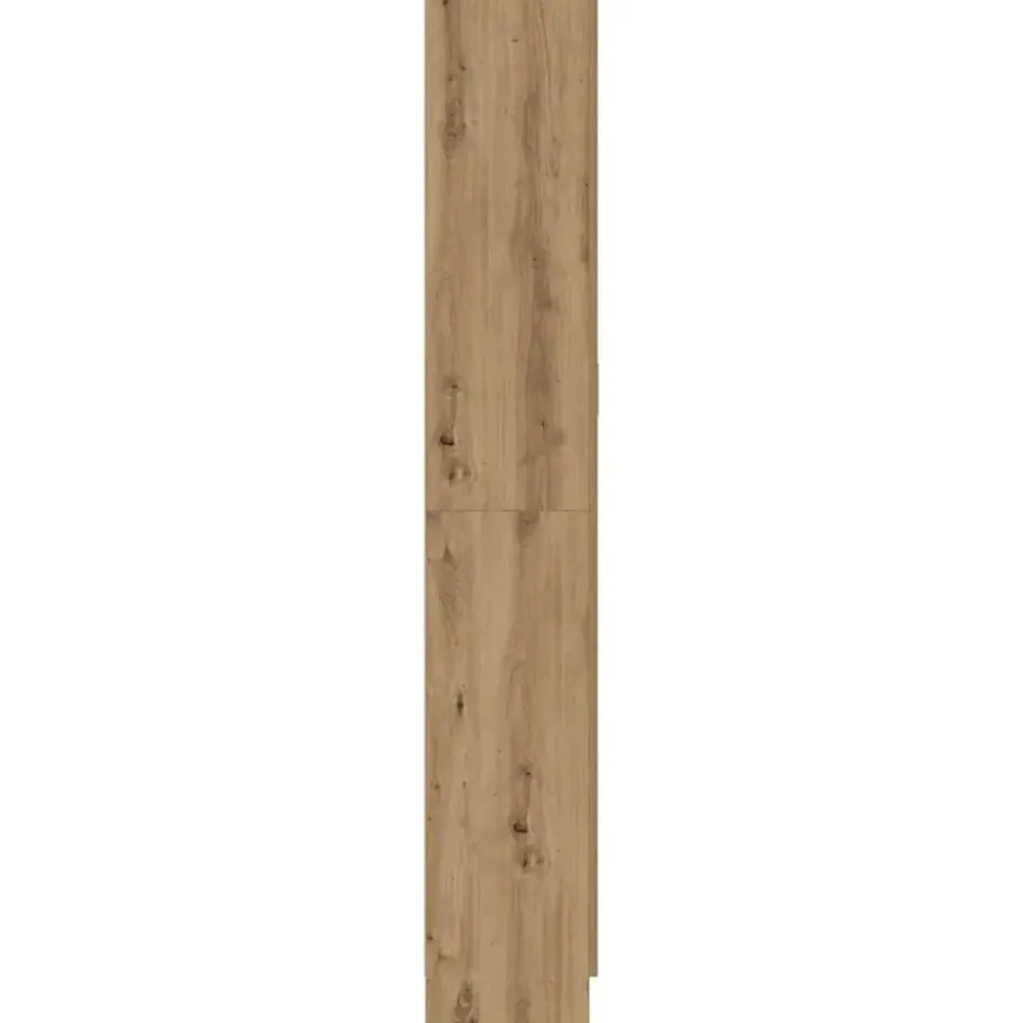 vidaXL - Boekenkast met schappen en 2 deuren - Artisan eiken - 82.5x30.5x185 cm