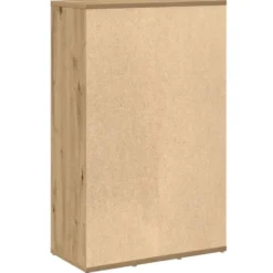 vidaXL - Boekenkast met 5 vakken - Artisanaal eiken - Bewerkt hout - 50x25x80 cm