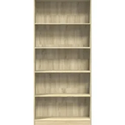 vidaXL - Boekenkast met 5 vakken - Sonoma eiken - Bewerkt hout - 80x24x176 cm