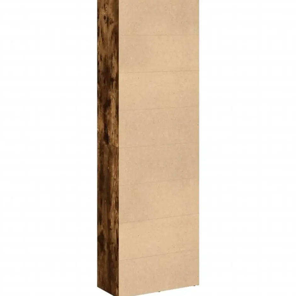 vidaXL - Boekenkast met 5 vakken voor woonkamers - Gerookt eiken - 60x30x189 cm