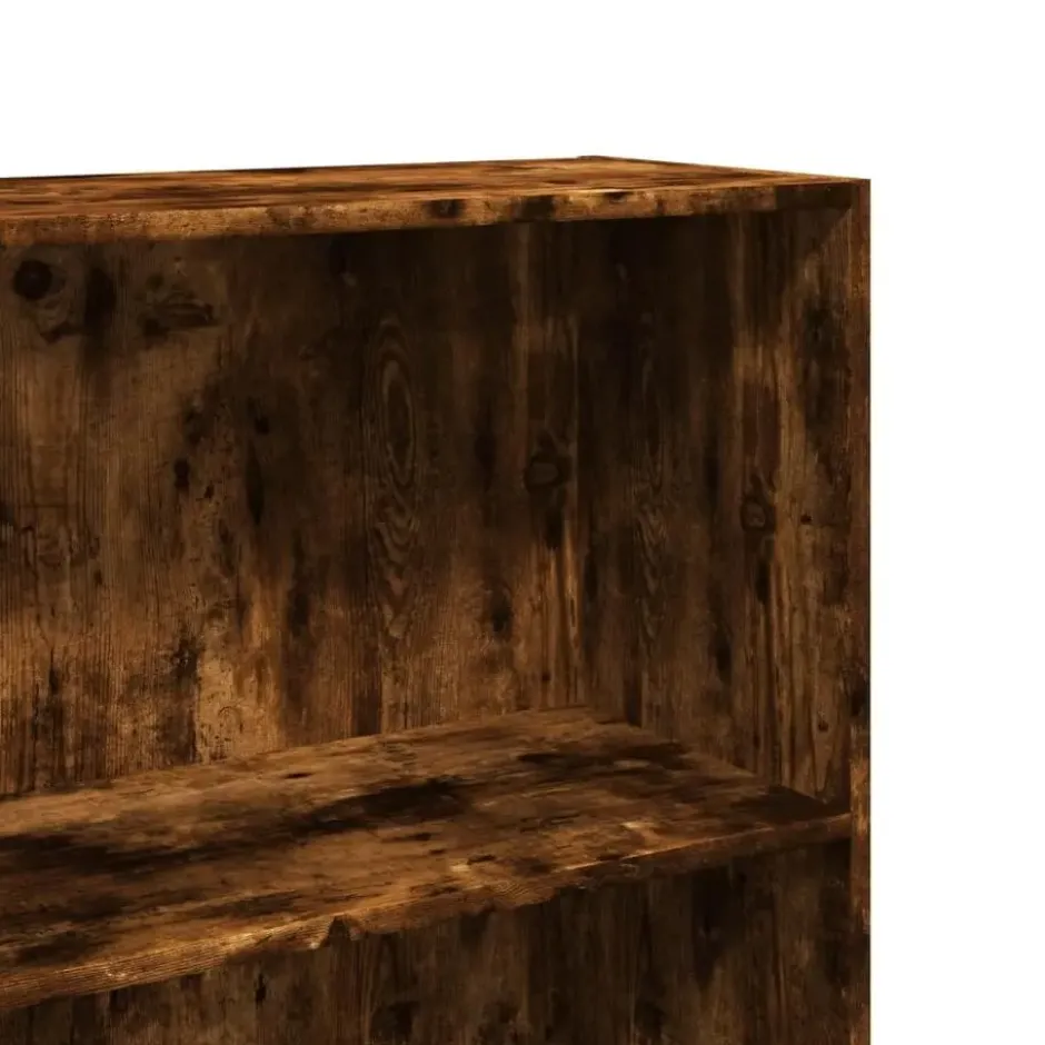 vidaXL - Boekenkast met 5 vakken voor woonkamers - Gerookt eiken - 60x30x189 cm