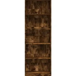 vidaXL - Boekenkast met 5 vakken voor kantoor - Gerookt eiken - 60x24x176 cm