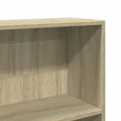 vidaXL - Boekenkast met 3 vakken - Sonoma eiken - Bewerkt hout - 80x24x109 cm