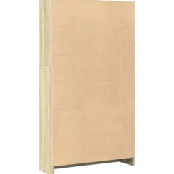 vidaXL - Boekenkast met 3 vakken - Sonoma eiken - Bewerkt hout - 80x24x109 cm