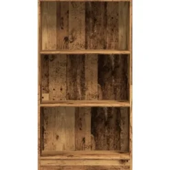 vidaXL - Boekenkast met 3 vakken - Oud hout - Bewerkt hout - 60x24x109 cm