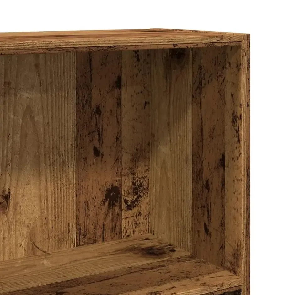 vidaXL - Boekenkast met 3 vakken - Oud hout - Bewerkt hout - 60x24x109 cm