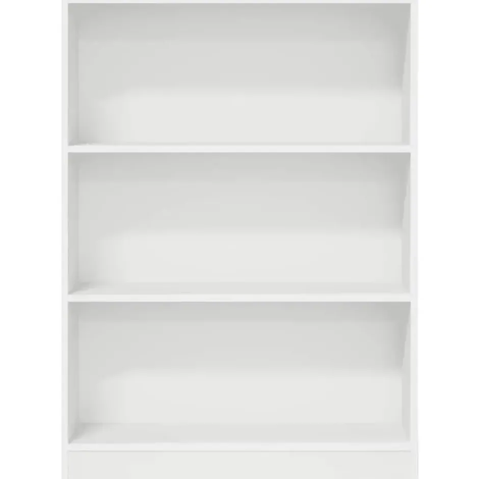vidaXL - Boekenkast met 3 vakken - Wit - Bewerkt hout - 80x24x109 cm