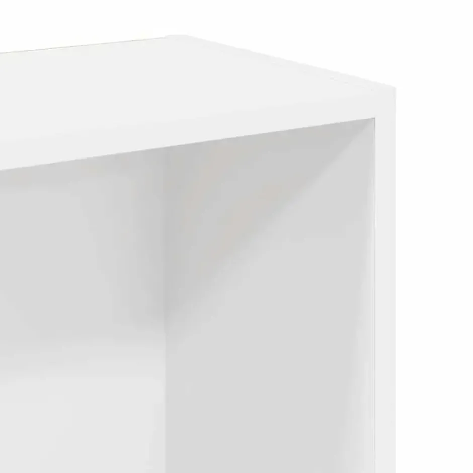 vidaXL - Boekenkast met 3 vakken - Wit - Bewerkt hout - 80x24x109 cm
