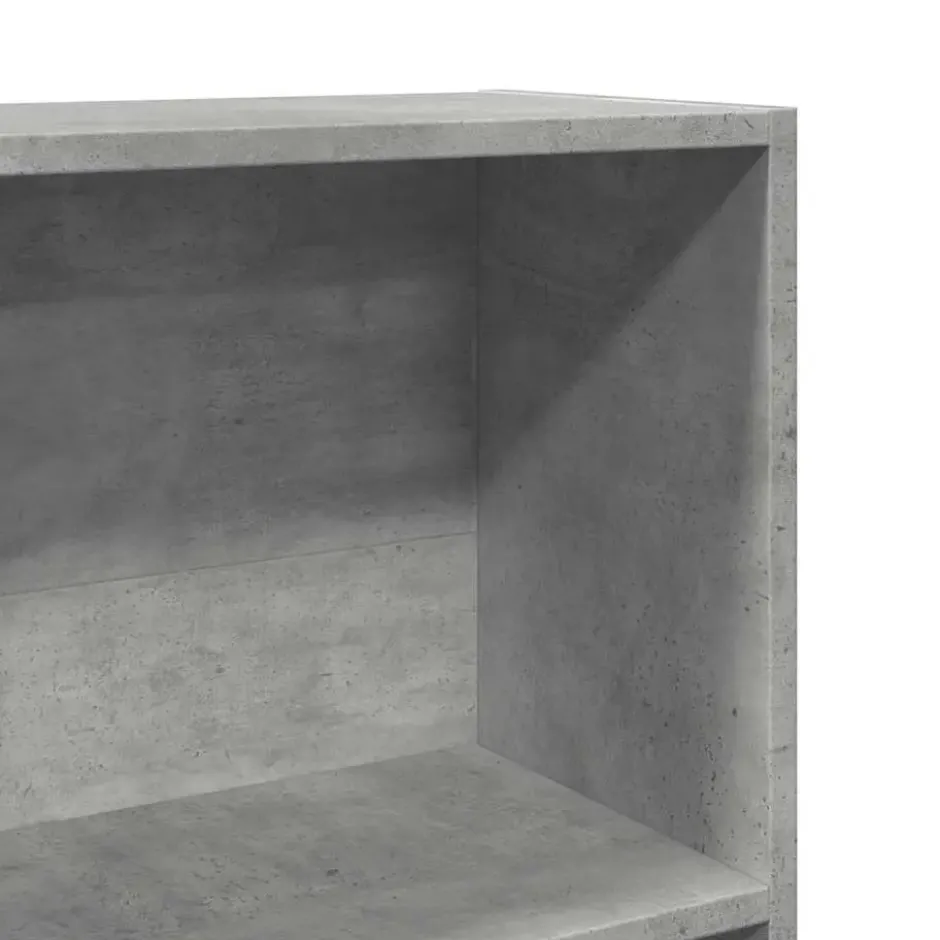 vidaXL - Boekenkast met 5 vakken - Betongrijs - Bewerkt hout - 40x24x176 cm