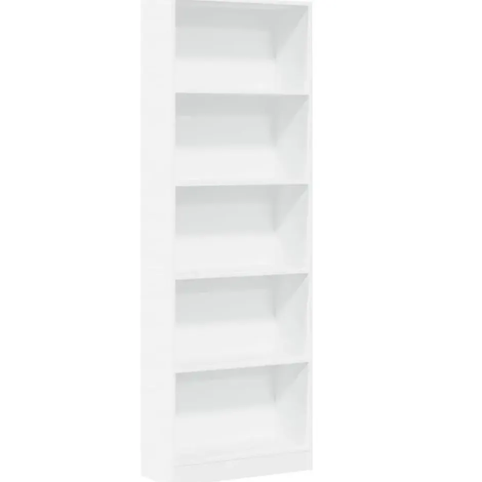 vidaXL - Boekenkast met 5 vakken voor kantoor - Wit - Hout - 60x24x176 cm
