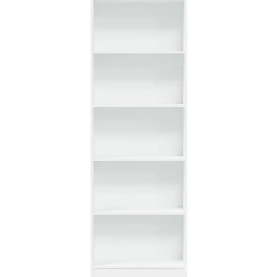 vidaXL - Boekenkast met 5 vakken voor kantoor - Wit - Hout - 60x24x176 cm
