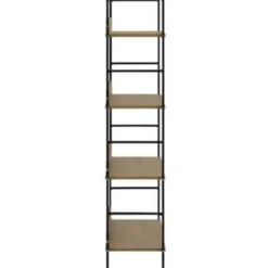 VIDAXL Boekenkast 4 schappen 60x27,6x124,5 cm spaanplaat eikenkleurig