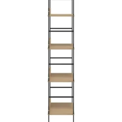 VIDAXL Boekenkast 4 schappen 60x27,6x124,5 cm spaanplaat eikenkleurig