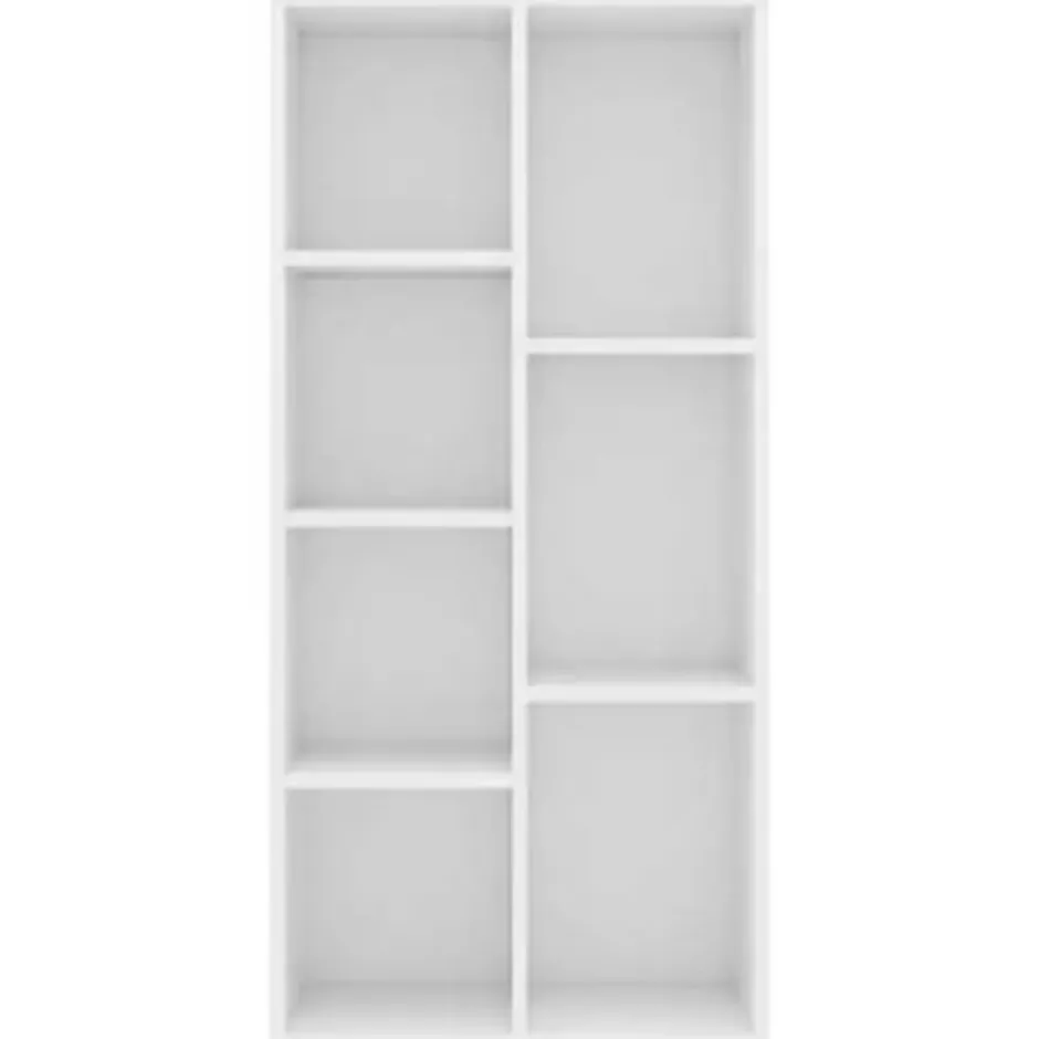vidaXL - Boekenkast - Wit - Bewerkt hout