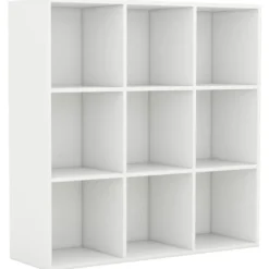 vidaXL - Boekenkast - Wit - Bewerkt hout