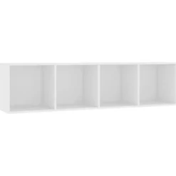 vidaXL - Boekenkast - Wit - Bewerkt hout