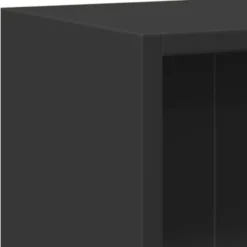 vidaXL - Boekenkast - Zwart - Bewerkt hout