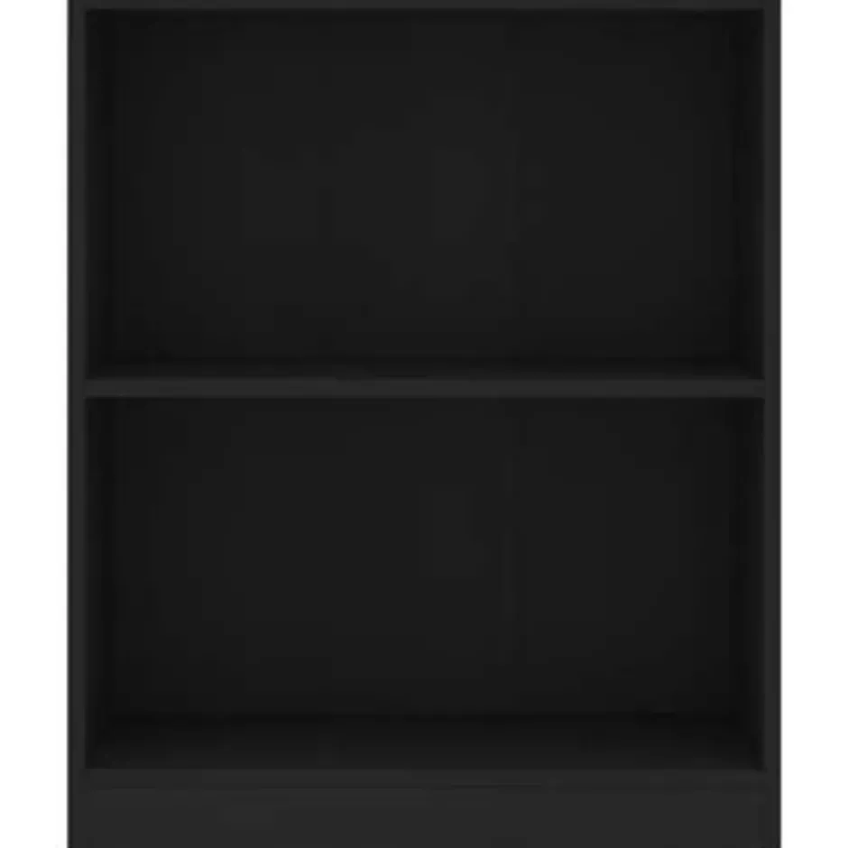 vidaXL - Boekenkast - Zwart - Bewerkt hout