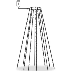 vidaXL - Boomverlichting - Blauw - PVC - 500 cm