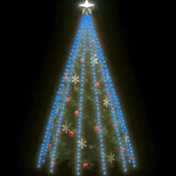 vidaXL - Boomverlichting - Blauw - PVC - 500 cm