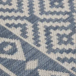 vidaXL - Buitenkleed - Blauw - Kunststof - 80 x 150 cm