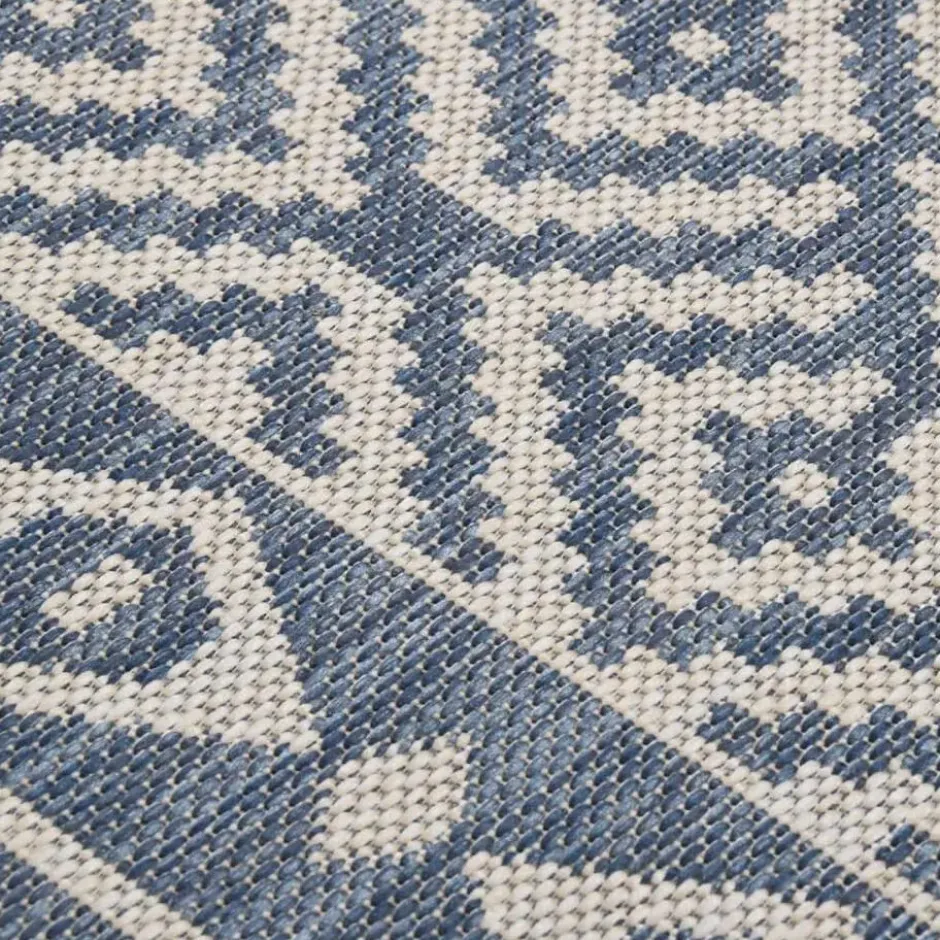 vidaXL - Buitenkleed - Blauw - Kunststof - 80 x 150 cm