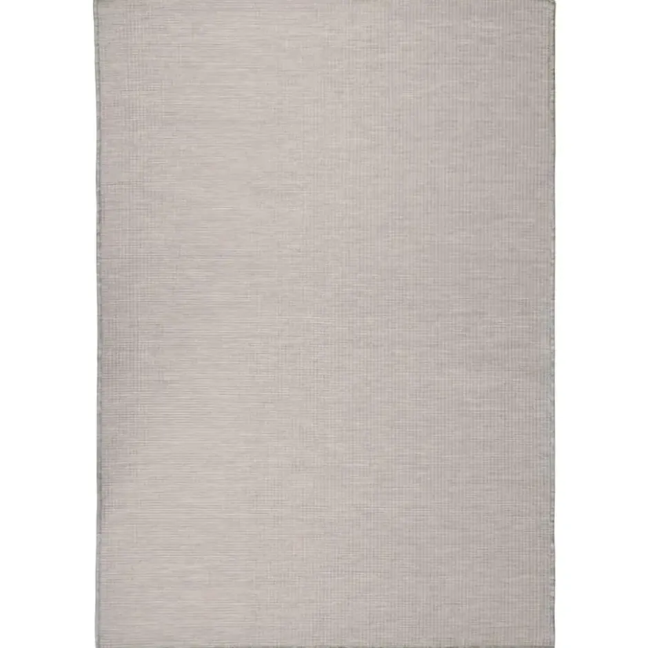 vidaXL - Buitenkleed - Grijs - Kunststof