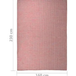 vidaXL - Buitenkleed - Rood - Kunststof - 160 x 230 cm