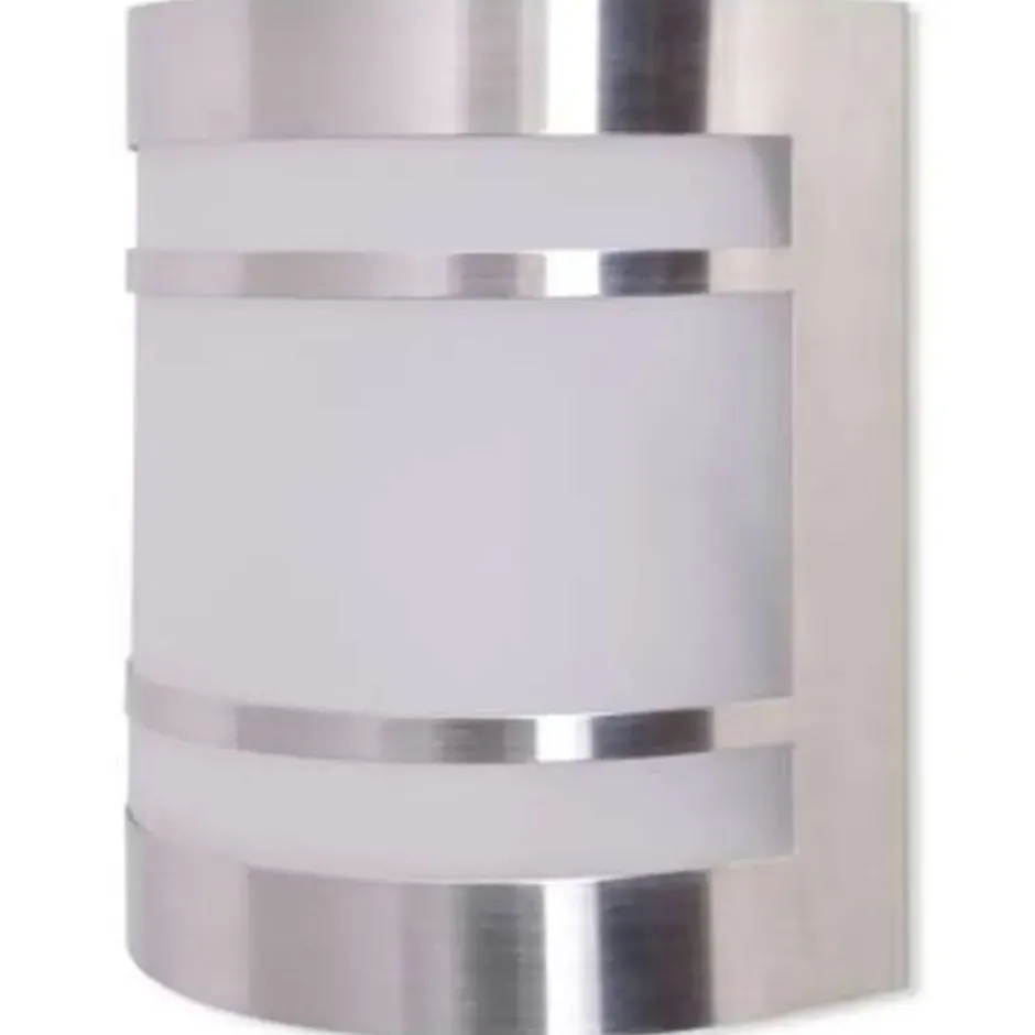 vidaXL - Buitenlamp - Zilver - Roestvrij staal