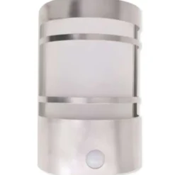 vidaXL Buitenwandlamp met sensor RVS