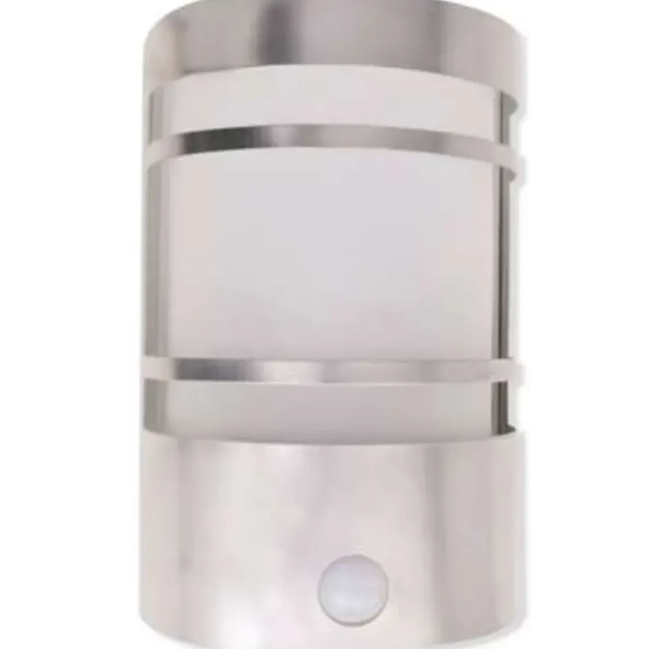 vidaXL Buitenwandlamp met sensor RVS