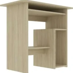 vidaXL - Bureau - Bruin - Bewerkt hout