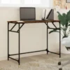 vidaXL - Bureau - Bruin - Bewerkt hout