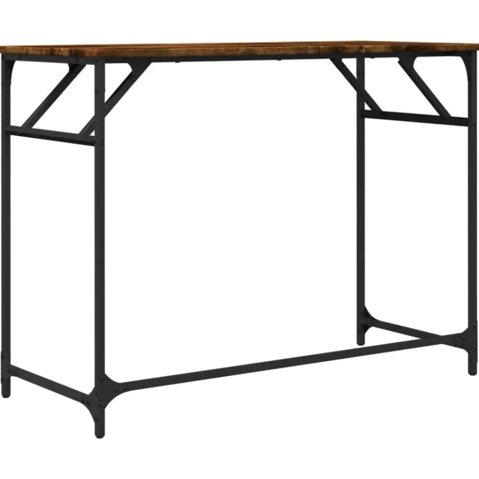 vidaXL - Bureau - Bruin - Bewerkt hout