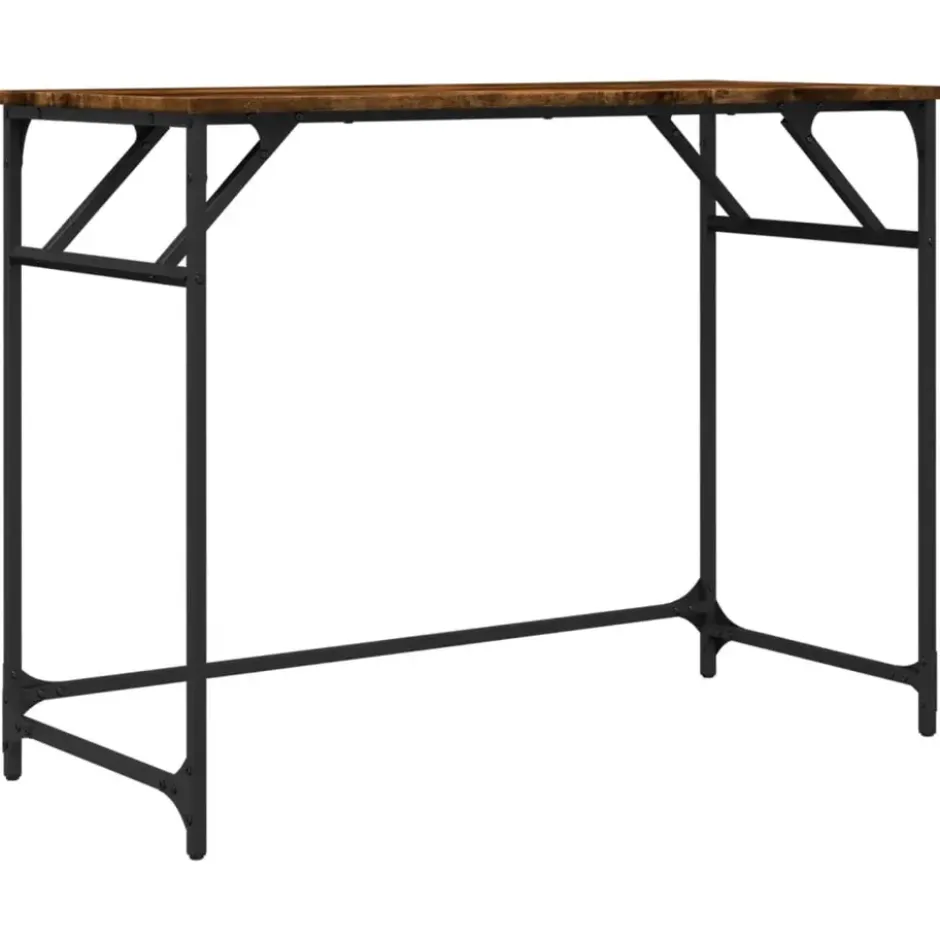 vidaXL - Bureau - Bruin - Bewerkt hout