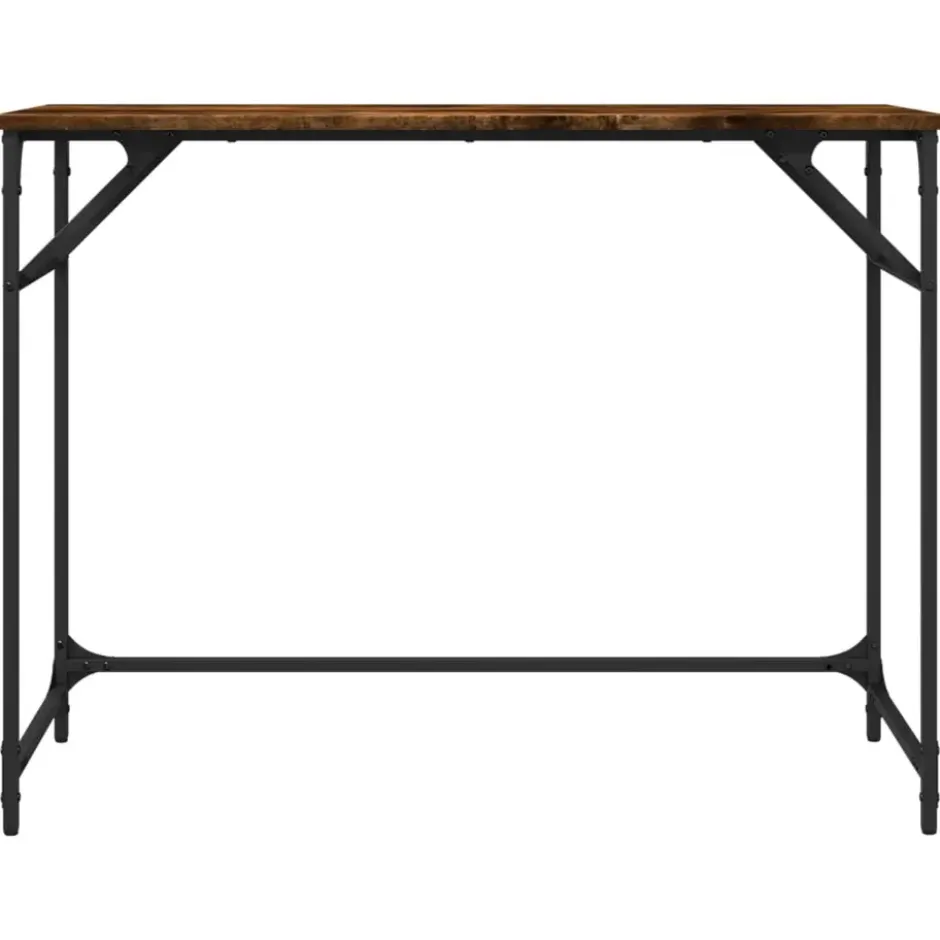 vidaXL - Bureau - Bruin - Bewerkt hout
