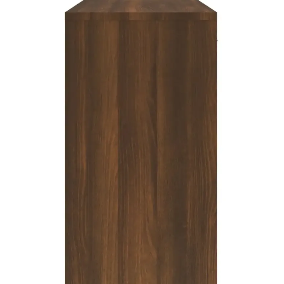 vidaXL - Bureau - Bruin - Bewerkt hout