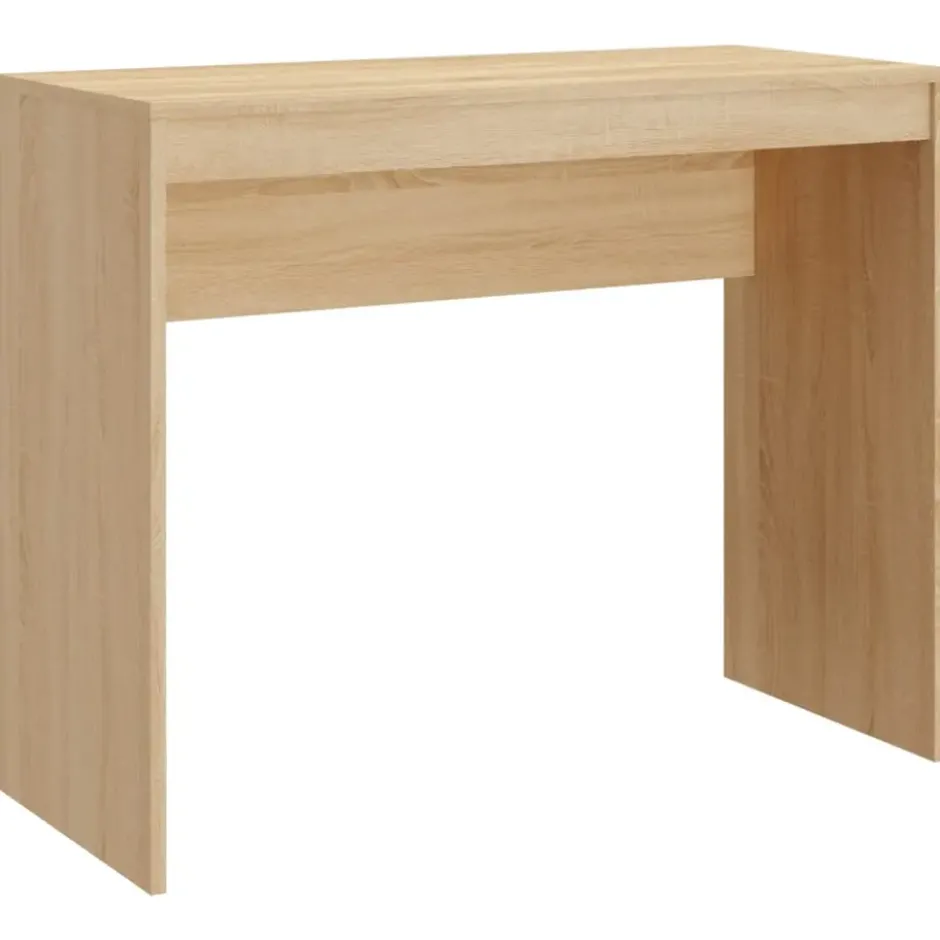 vidaXL - Bureau - Bruin - Bewerkt hout