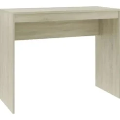vidaXL - Bureau - Bruin - Bewerkt hout
