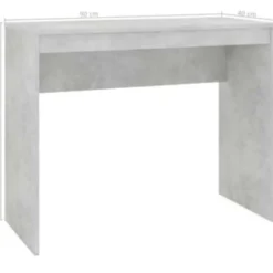 vidaXL - Bureau - Grijs - Bewerkt hout