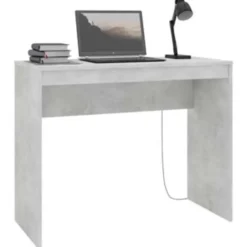 vidaXL - Bureau - Grijs - Bewerkt hout
