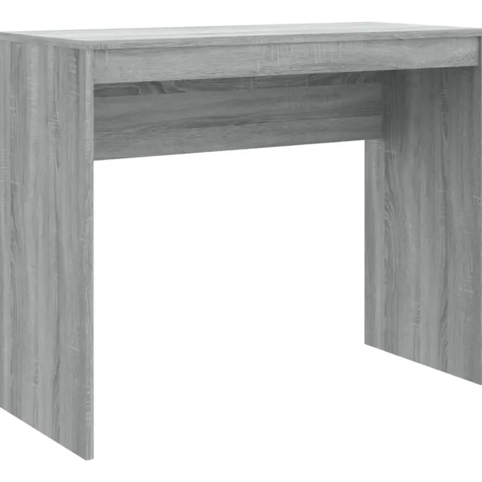 vidaXL - Bureau - Grijs - Bewerkt hout