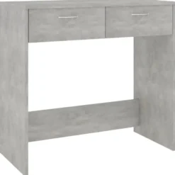 vidaXL - Bureau - Grijs - Bewerkt hout