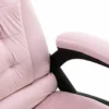 vidaXL - Bureaustoel - Roze - Fluweel
